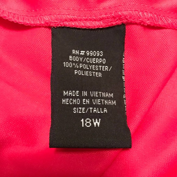 Dana Kay Rasberry and Green Two Piece Floral Maxi Dress w/Jacket, NWT, Size 18W - Picture 9 of 10